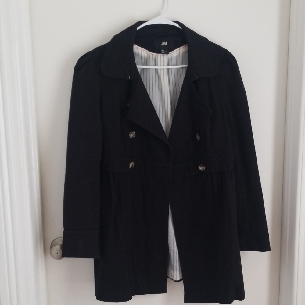 H&M Black Trench Coat